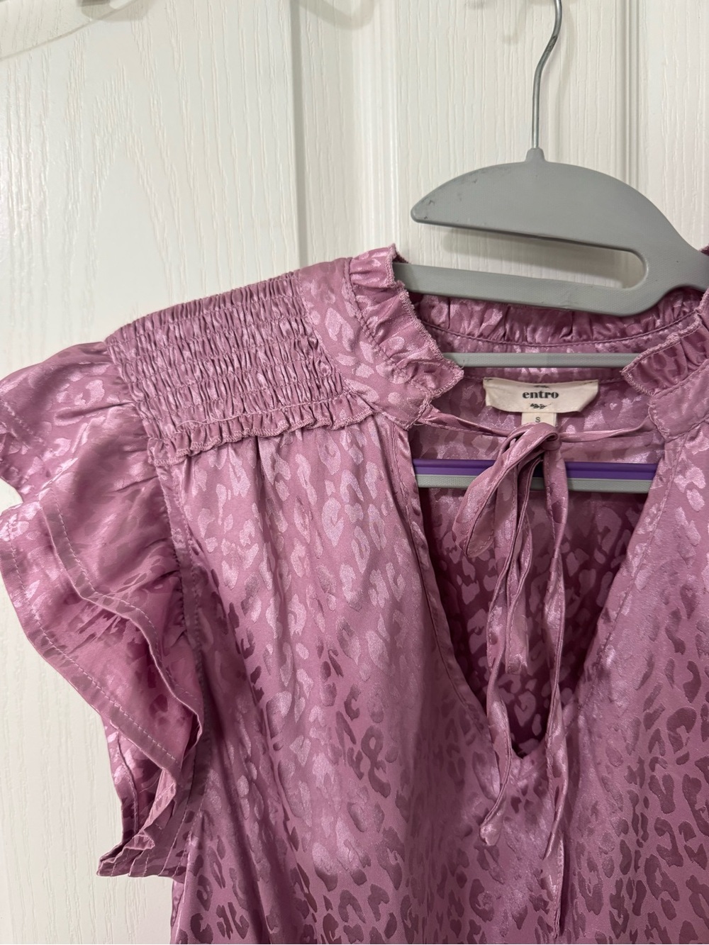 Entro Satin Ruffle Dress - Picture 4 of 4